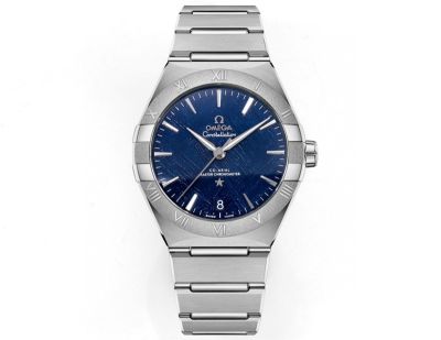 V+ Factory OMEGA Constellation  New 41mm Blue Meteorite Dial Watch